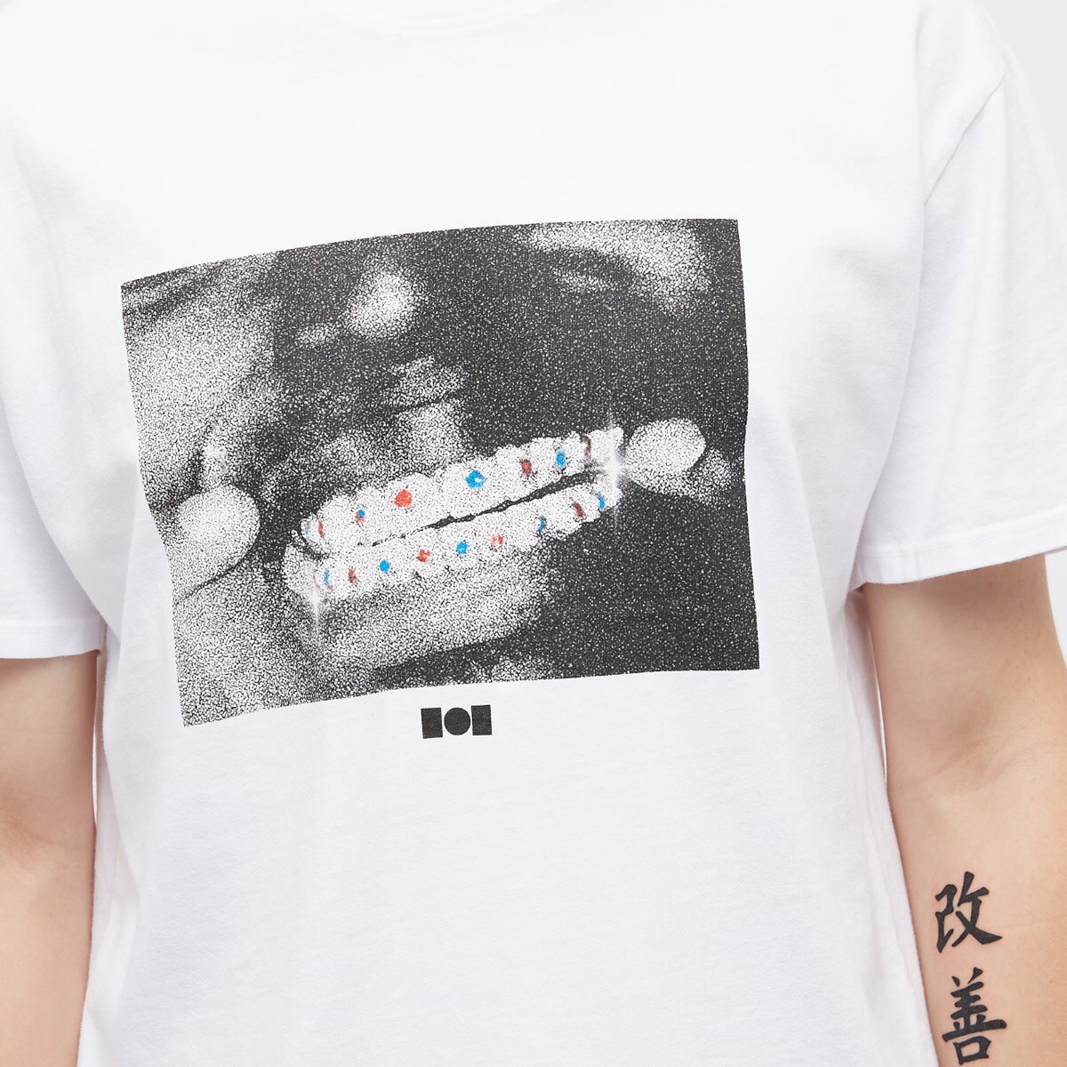 Nahmias Men's x Kodak Black Grillz T-Shirt in White Nahmias