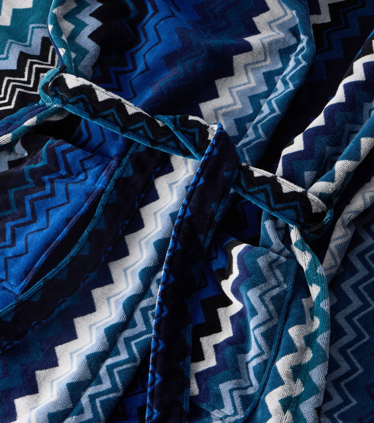 Missoni Giacomo Zigzag cotton bathrobe