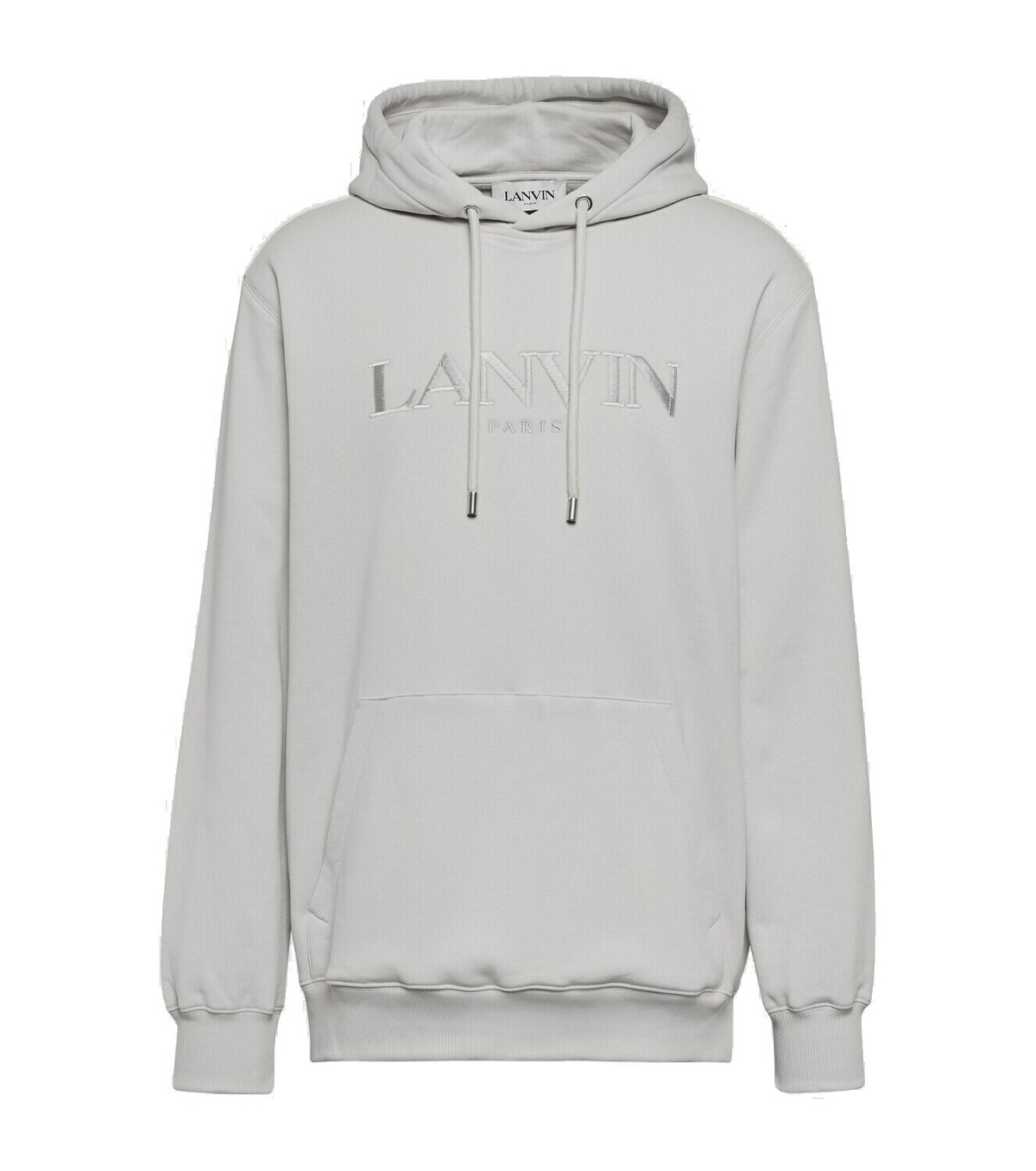 Lanvin Logo embroidered cotton hoodie Lanvin