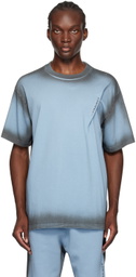 Y/Project Blue & Gray Pinched Logo T-Shirt