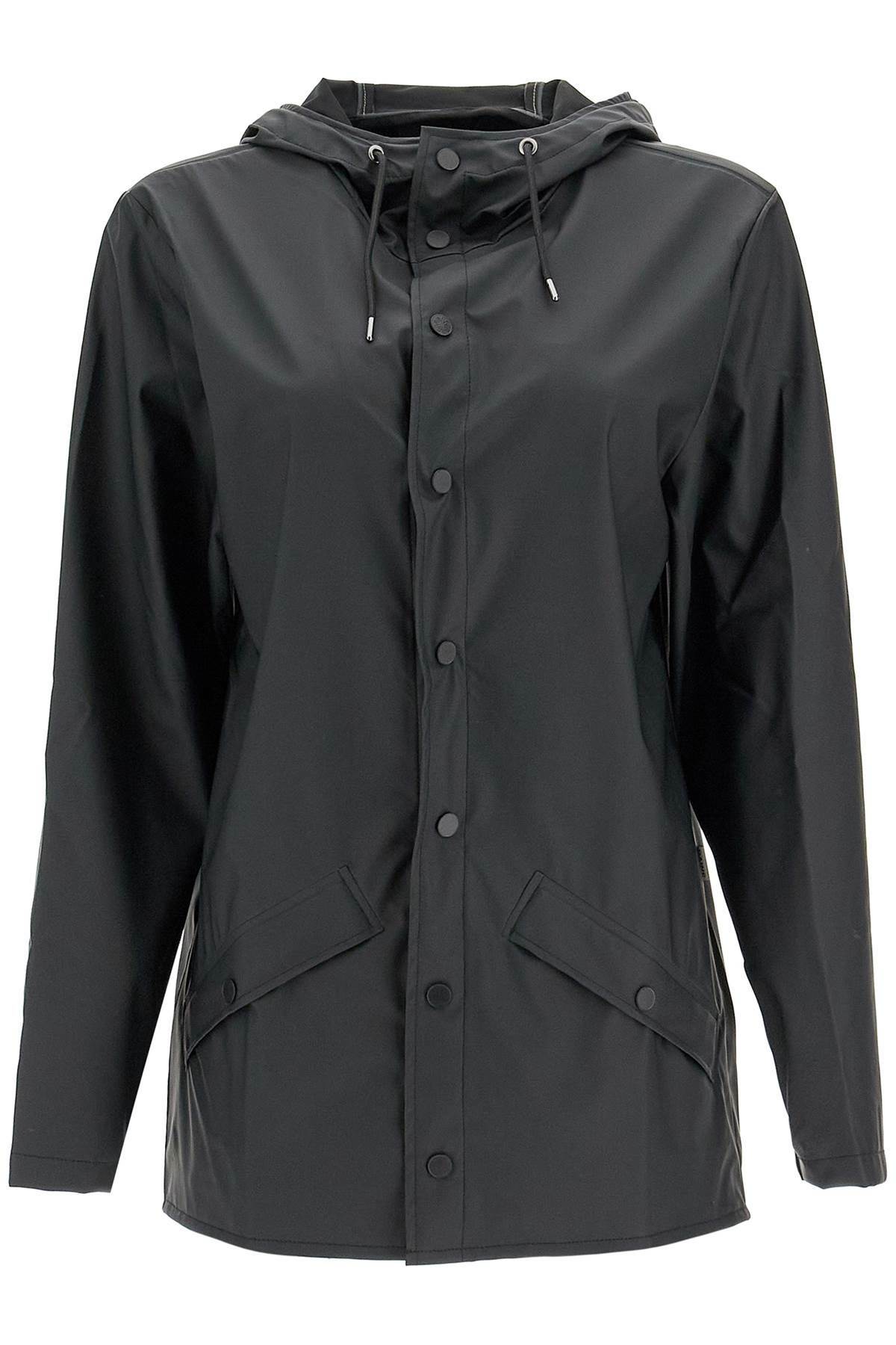 RAINS unisex rain jacket Black