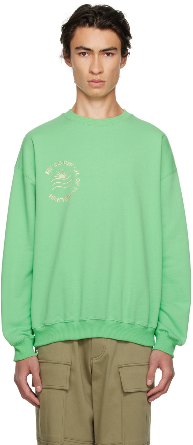 Kijun SSENSE Exclusive Green 'Sunburn' Sweatshirt Kijun