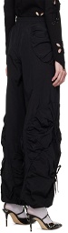 J.Kim SSENSE Exclusive Black Pouch Trousers