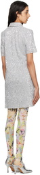 Stine Goya Silver Kalmi Minidress