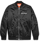 Palm Angels - Logo-Print Shell Bomber Jacket - Men - Black