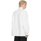 A. A. Spectrum White and Off-White Road Tee Turtleneck