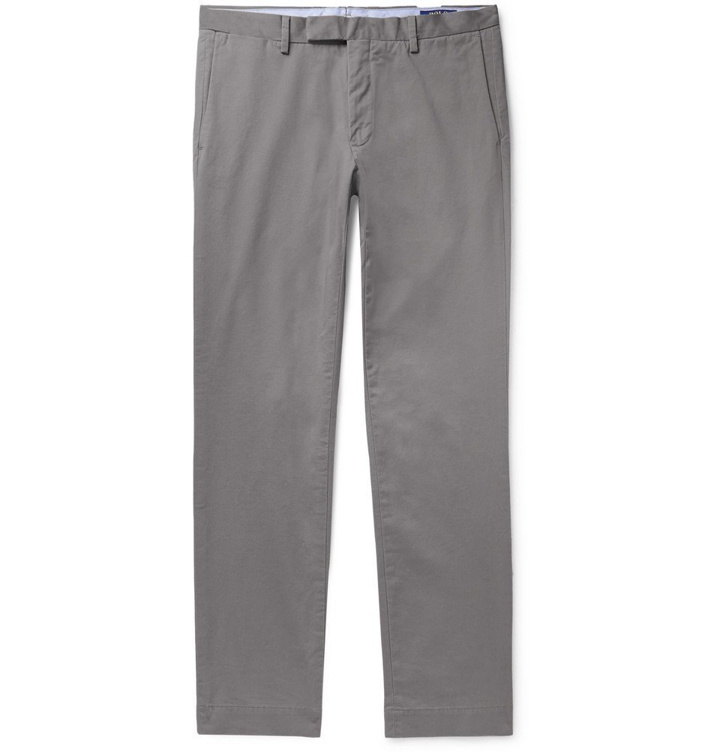 Photo: Polo Ralph Lauren - Slim-Fit Tapered Cotton-Blend Twill Chinos - Stone