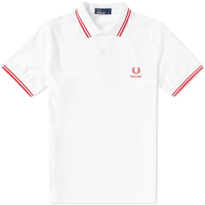 Photo: Fred Perry England Country Polo Shirt White