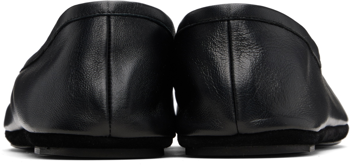 LEMAIRE Black Indoor Slipper Loafers