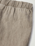 Vilebrequin - Barry Straight-Leg Linen Shorts - Gray