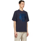 Kenzo Navy Oversized Embroidered Tiger T-Shirt