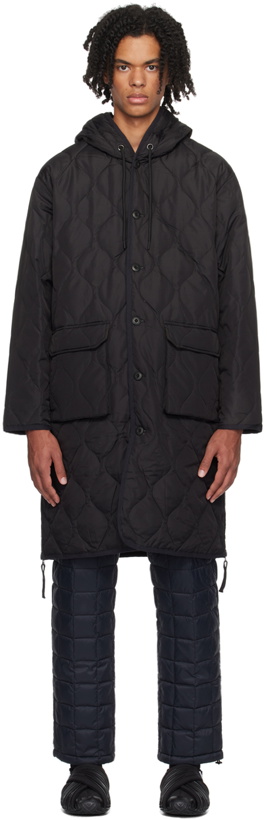 Photo: TAION Black Hooded Down Coat