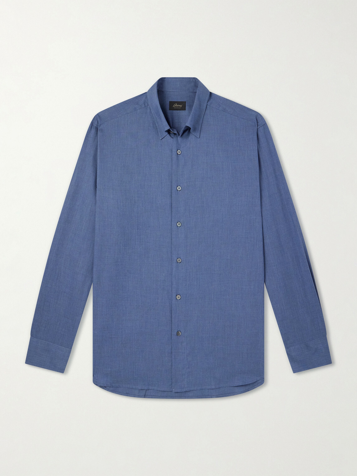 Brioni - Cotton-Poplin Shirt - Blue