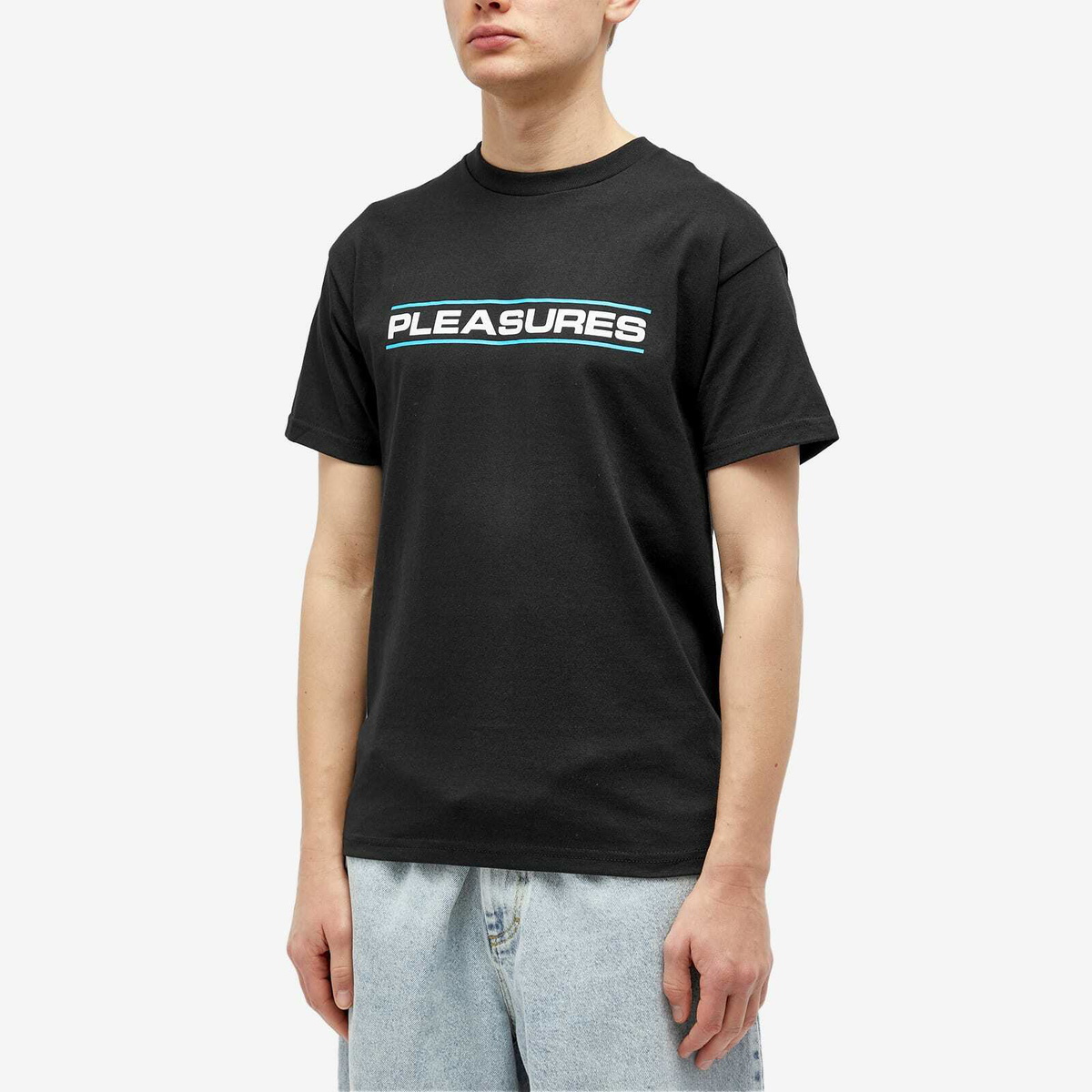 Tシャツ・カットソー PLEASURES Men T-shirt Black P24E013 BLACK Pleasures x Evangelion Kaworu Men's T-Shirt Black P24E013