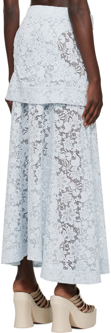 Eckhaus Latta Blue Seraph Maxi Skirt