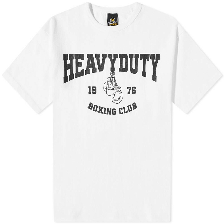 Photo: FrizmWORKS Men's Heavyduty Boxing Club T-Shirt in White