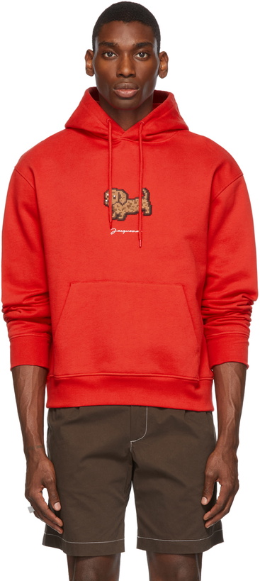 Photo: Jacquemus Red La Montagne 'Le Sweatshirt Pistoun' Hoodie