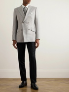Kingsman - Slim-Fit Double-Breasted Wool Suit Jacket - Gray