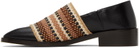 Wales Bonner Black Stacked Heel Loafers