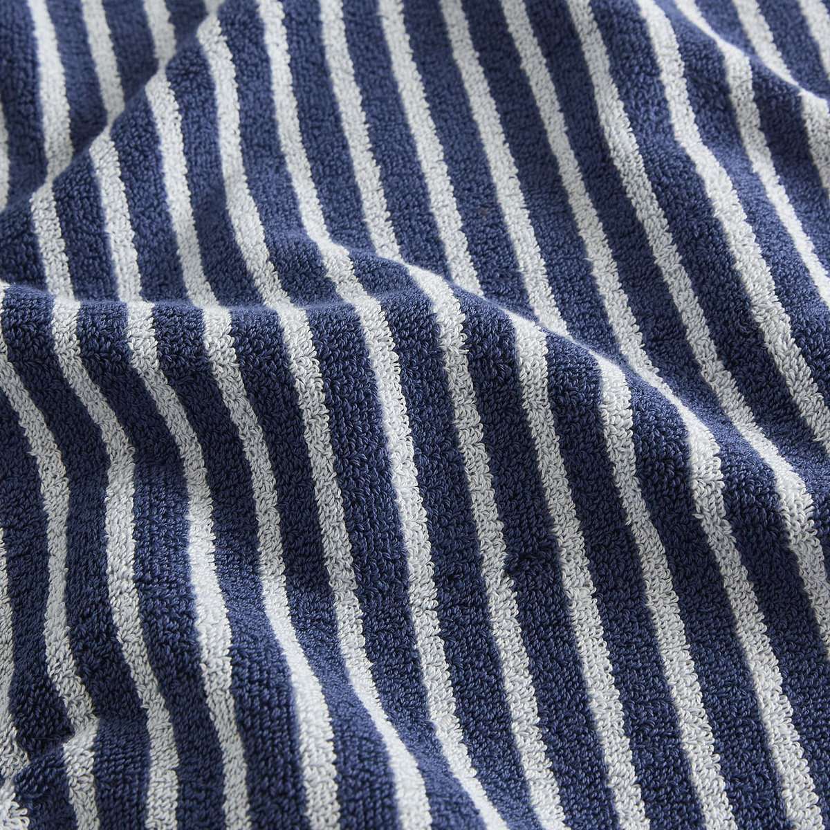 Tekla Fabrics Organic Terry Bath Towel in River Stripes 