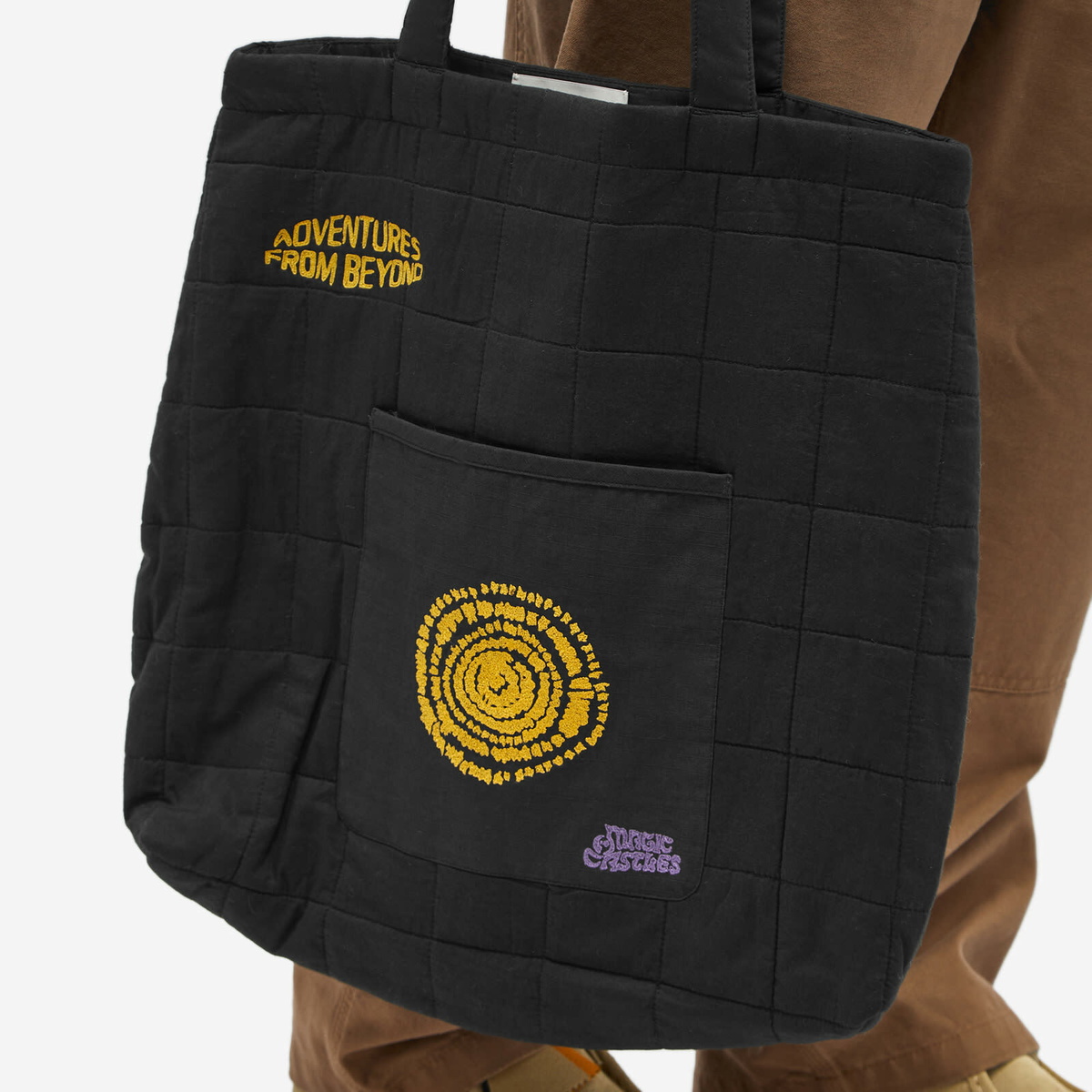 Magic Castles Men's Record Tote Bag in Charcoal