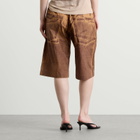 Acne Studios Women's Roximo Tech Light Cotton Shorts in Brown