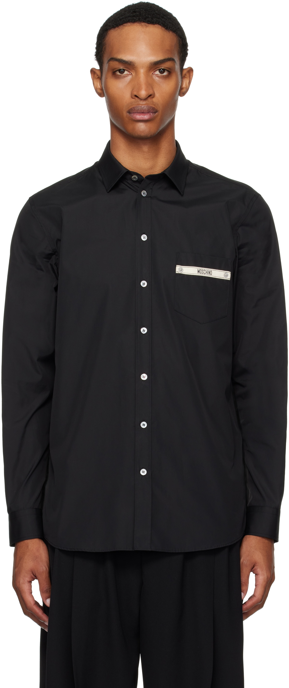 Moschino Black Moschino Tape Shirt