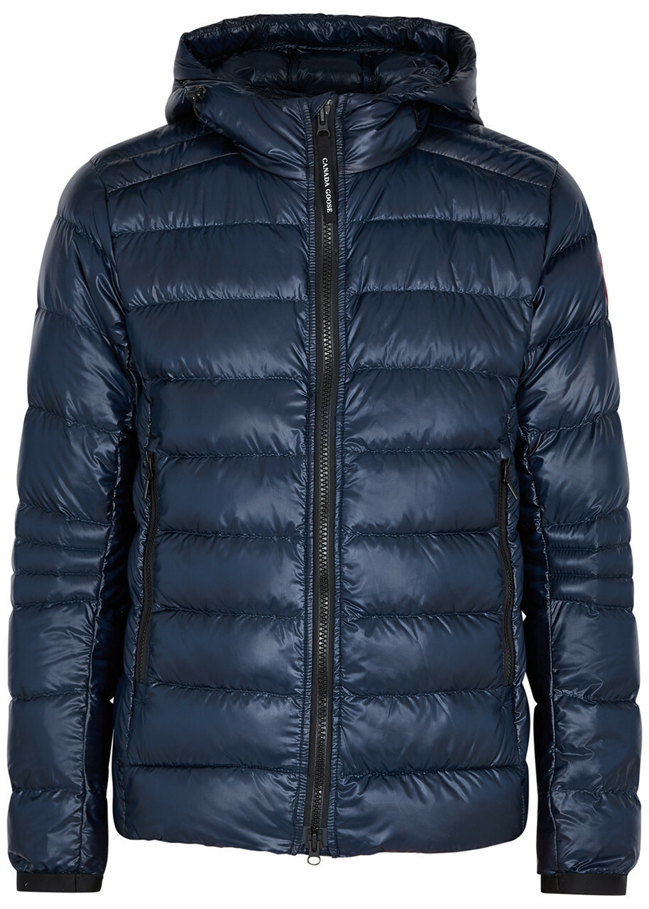 Canada Goose Crofton Navy Quilted Shell Jacket, Navy, Shell Jacket Blue