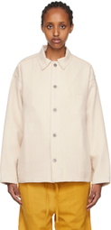AIREI Off-White Raw Edge Jacket