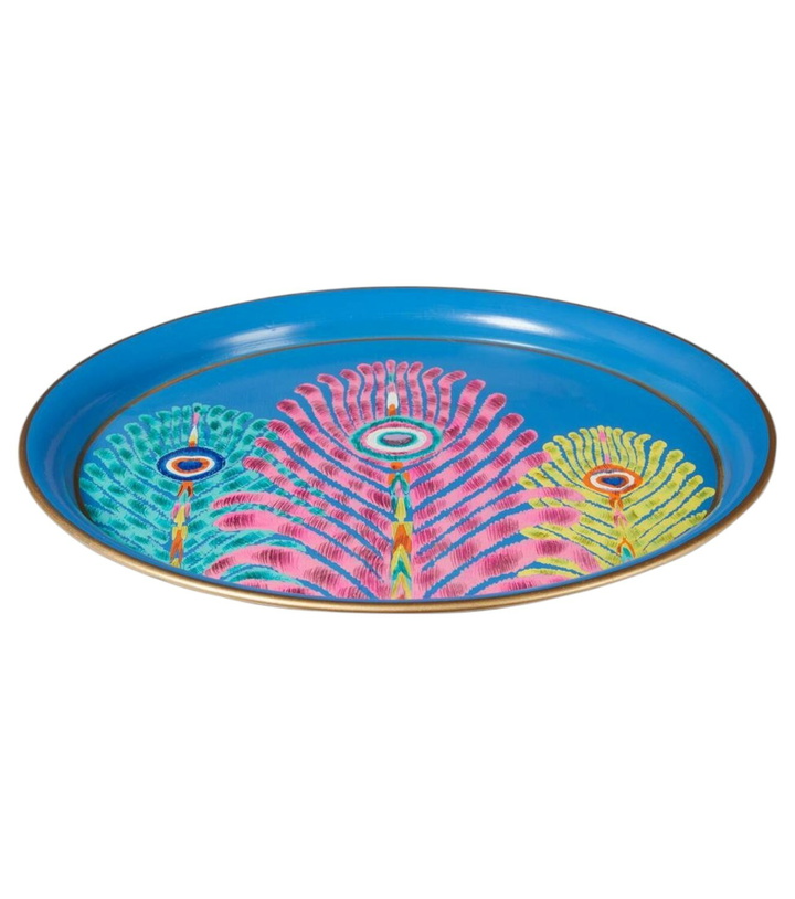 Photo: Les-Ottomans Peacock tray by Matthew Williamson
