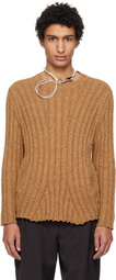 Kiko Kostadinov Tan Kada Knit Sweater