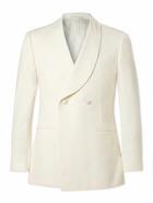 Kingsman - Double-Breasted Wool-Twill Tuxedo Jacket - Neutrals