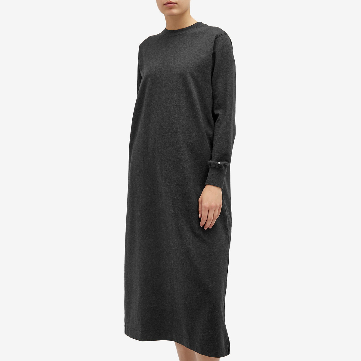 Snow Peak Women's Recycled Cotton Midi Dress in Black