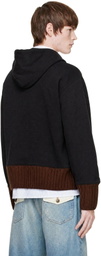 EGONlab Black Scarf Hoodie