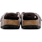 Birkenstock Purple Narrow Boston Soft Footbed Slip-on Loafers