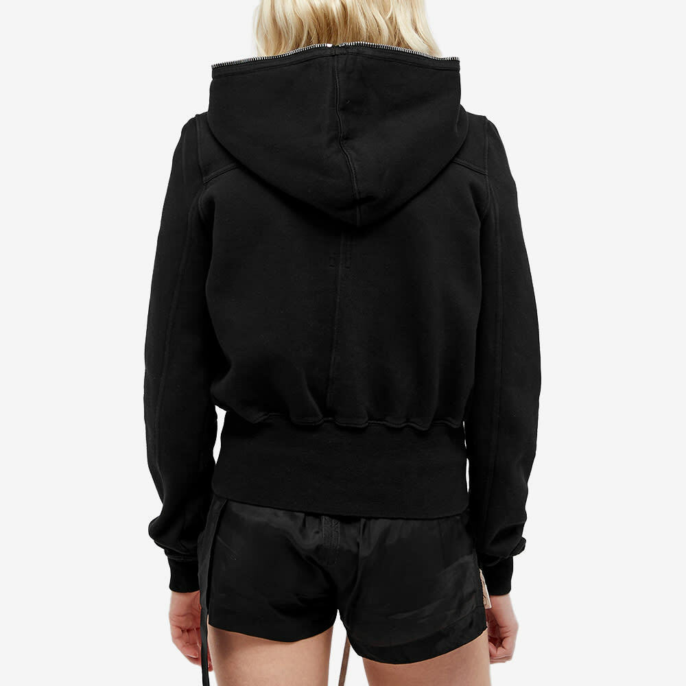 Rick Owens DRKSHDW Women's Small Gimp Hoody in Black Rick Rick Owens DRKSHDW Women's Small Gimp Hoody in Black Rick