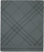 Burberry Gray Argyle Scarf