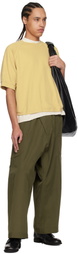 Jan-Jan Van Essche Yellow O-Project Cotton Hemp Jersey 3/4 Sleeve T-shirt