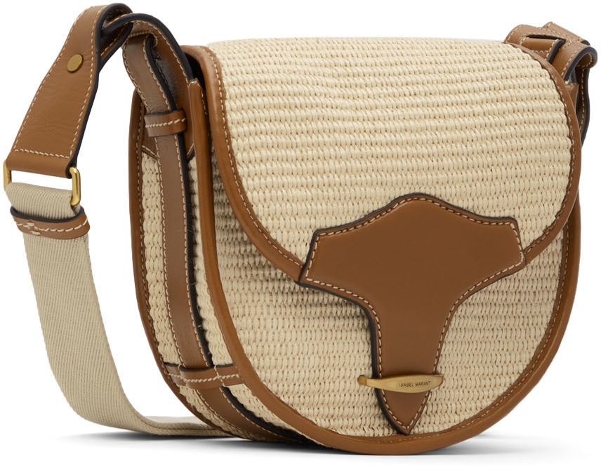 Isabel Marant Women's Samara Small Suede Leather Shoulder Bag - Natural - Shoulder Bags