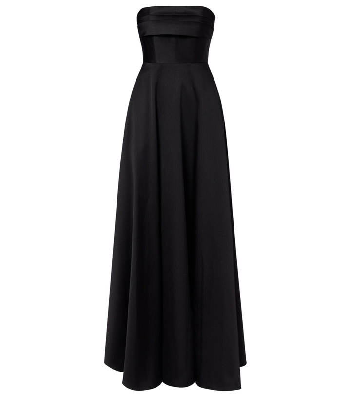 Photo: Roland Mouret Pleated taffeta corset gown