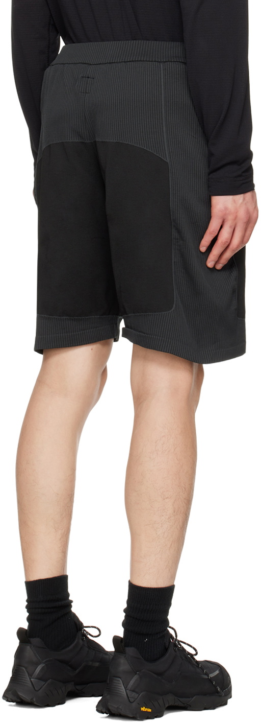 _J.L - A.L_ Black Paneled Shorts