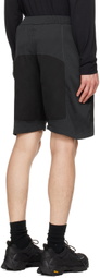 _J.L - A.L_ Black Paneled Shorts