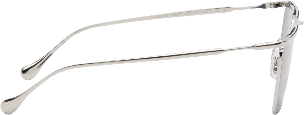 Jil Sander Silver Oliver Peoples 'Edition 2' Wireframe Sunglasses