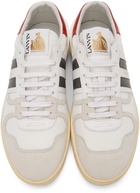 Lanvin White Mesh Clay Sneakers