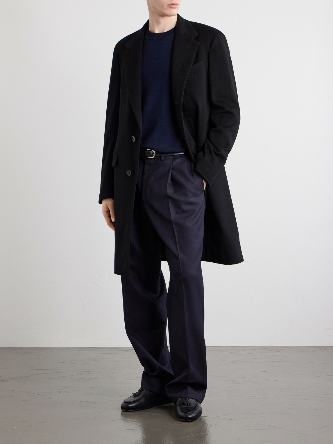Caruso - Aida Wool Coat - Black
