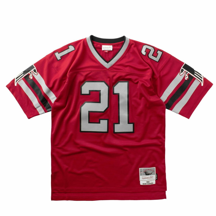 Photo: Mitchell & Ness Nfl Legacy Jersey Atlanta Falcons 1989 Deion Sanders #21 Red - Mens - Jerseys