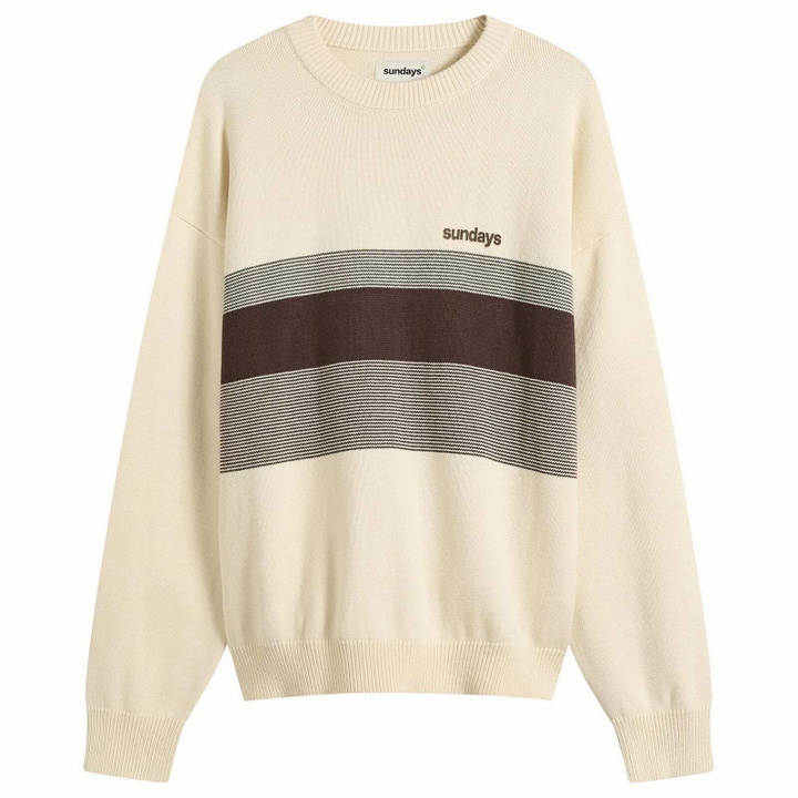 Photo: Sundays Men's Stripe Knit in Stone