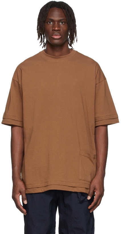 Photo: The Viridi-anne Brown Layered Loose T-Shirt