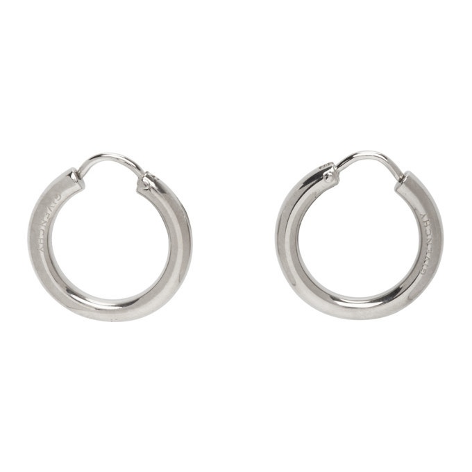 Photo: Givenchy Silver Pierced Hoop Earrings