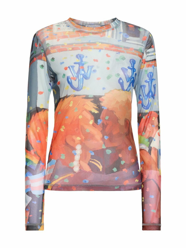 Photo: JW ANDERSON Jw Pride Printed Mesh Long-sleeved Top